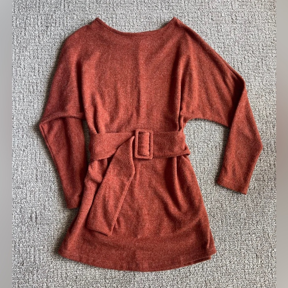 Sweater Dress With Belt Womens Size XS / extra small / EU 34 / US 2